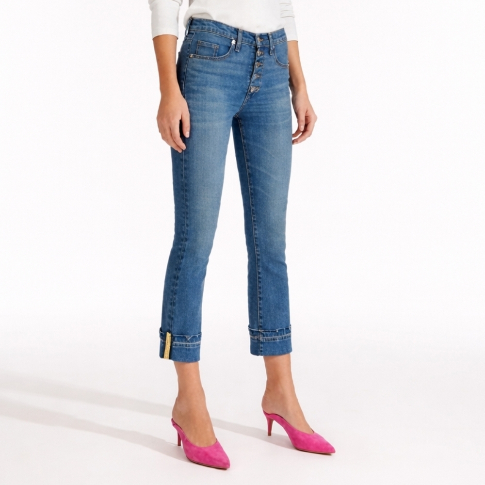 Veronica Beard High Rise Skinny Jeans Dark Wash Stretch Denim Size 27 Designer